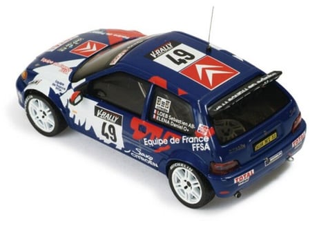 ixo models 1/43 (RAM337) Citroen Saxo Kit Car #49 Tour De Corse 1999