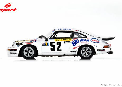 Spark 1/43 (S9815) Porsche Carrera RS 3.0 #52 6th Le Mans 24H 1976