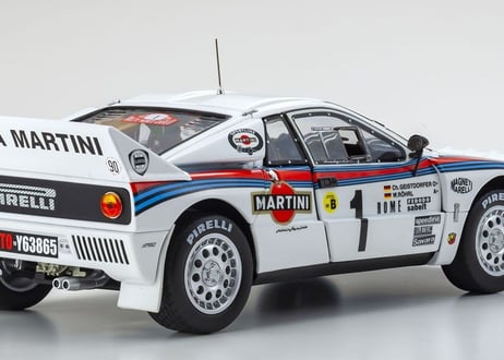 KYOSHO 1/18 (KS08306A) Lancia Rally 037 1983 Monte Carlo # 1 (clear coat finish)