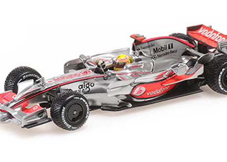 MINICHAMPS 1/43 (530084332) Vodafone McLaren Mercedes MP4/23 #22 Brazil GP 2008 Lewis Hamilton