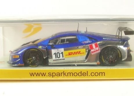 Spark 1/43 (SB292) LAMBORGHINI HURACAN GT3 #101 ATTEMPTO RACING 24H SPA 2016