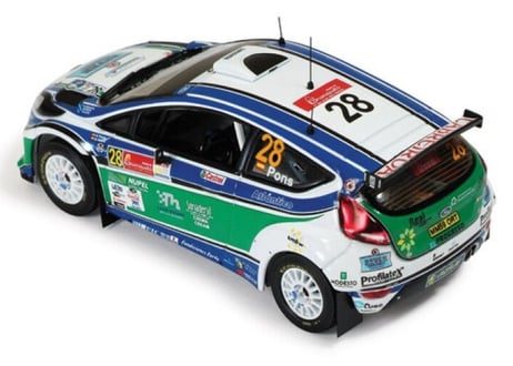 ixo models 1/43 (RAM414) Ford Fiesta S2000 #28 8th Corona Mexico Rally 2010 (S-WRC Winner)