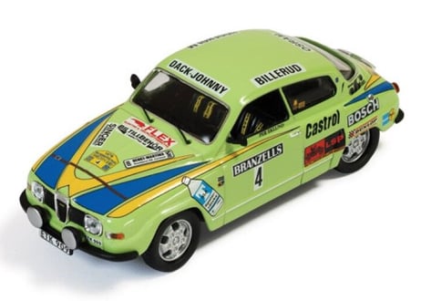 ixo models 1/43 (RAC235) Saab 96 V4 #4 Winner Swedish Rally 1976