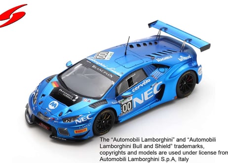 Spark 1/43 (SB291) LAMBORGHINI HURACAN GT3 #100 ATTEMPTO RACING 24H SPA 2016