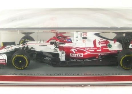 Spark 1/43 (S7662) AlfaRomeo racing ORLEN C41 #7 Bahrain GP 2021
