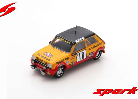 Spark 1/43 (S6033) RENAULT 5 ALPINE #16 MONTE CARLO RALLY 1979