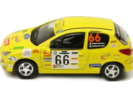 ixo models 1/43 (RAM698) Peugeot 206 XS #66 Rally Terre de Provence 2006