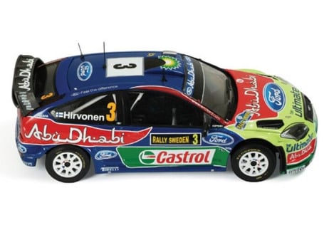ixo models 1/43 (RAM407) Ford Focus RS WRC #3 Winner Rally Sweden 2010