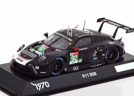 Spark 1/43  (WAP0209020MLEM) Porsche 911 RSR #92 Le Mans 2020 Black / White