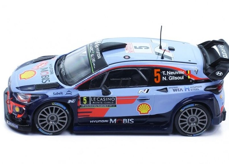 (未使用･未開封品)　イクソ 1/43 ヒュンダイ i20 WRC 2018年ラリー・モンテカルロ #5 T.Neuville - N.Gilsoul p706p5g ixo models 1/43 (RAM673) HYUNDAI i20 WRC 2018 #
