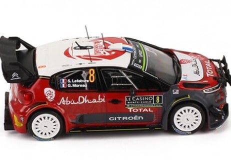 ixo models 1/43 (RAM639) CITROEN C3 WRC #8 Rally Monte Carlo - 2017 (with Night Lights)