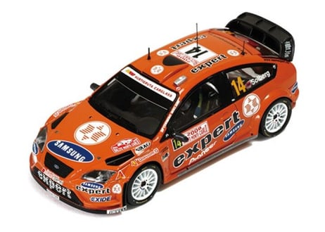 ixo models 1/43 (RAM305) FORD FOCUS RS WRC07 #14 Rally Monte Carlo 2008 9th Henning Solberg