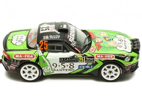 ixo models 1/43 (RAM681) FIAT Abarth 124 RGT #25 Rallye Monte Carlo 2018