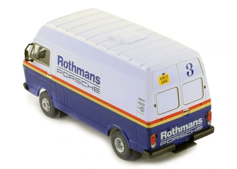 ixo models 1/43 (RAC285) Volkswagen LT35 LWB Rallye Assistance Van "Rothmans Porsche" white/blue