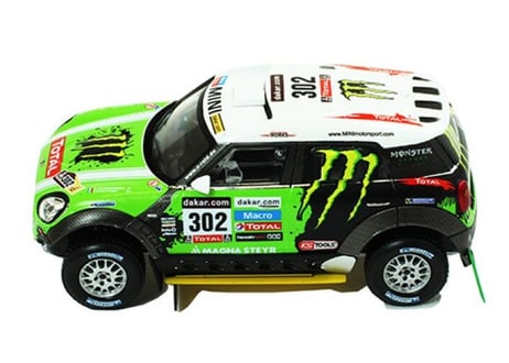 ixo models 1/43 (RAM574P) MINI ALL 4 RACING #302 WINNER DAKAR 2013