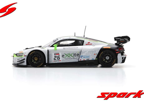 Spark 1/43 (SB717) Audi R8 LMS GT3 EVO II #26 Sainteloc Junior Team 3rd Silver Cup 24H Spa 2023