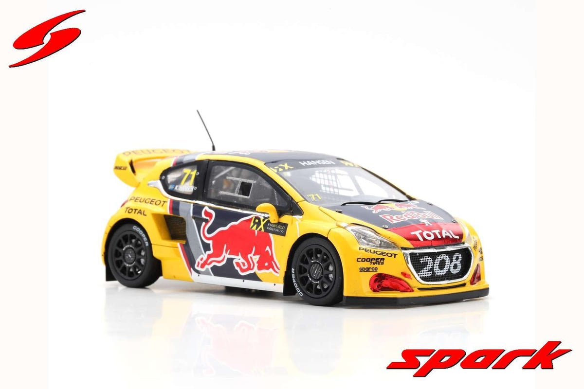 Spark 1/43 (S7806) Peugeot 208 WRX #71 Rd.4 Wor