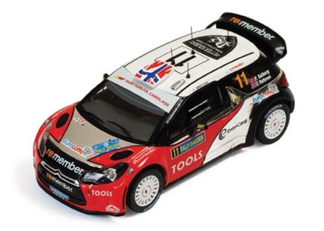 ixo models 1/43 (RAM479) Citroen DS3 WRC #11 Rally Sweden 2011
