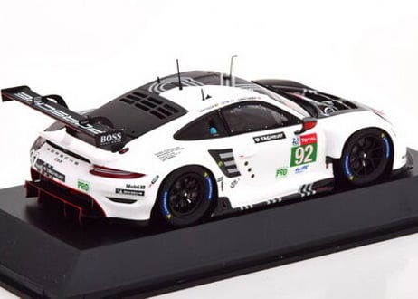 Spark 1/43  (WAP0209020MLEM) Porsche 911 RSR #92 Le Mans 2020 Black / White