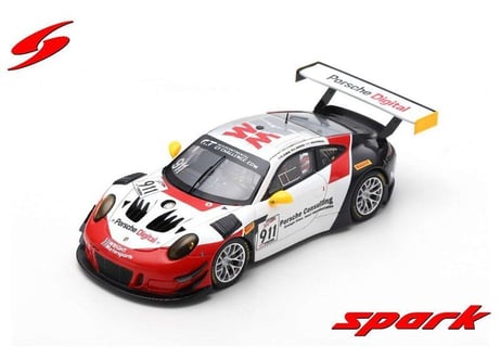 Spark 1/43 (US064) Porsche 911 GT3 R #911 8H California 2018 Wright Motorsport