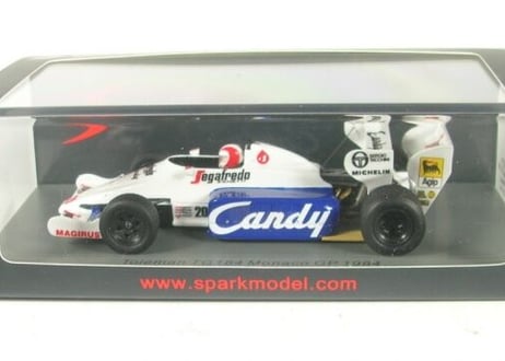 Spark 1/43 (S2779) Toleman TG184 #20 Monaco GP 1984