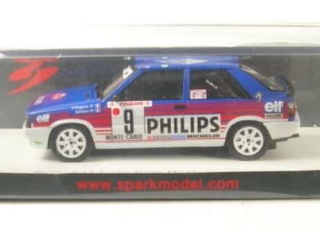 Spark 1/43 (S5569) Renault 11 Turbo #9 Rally Montecarlo 1987