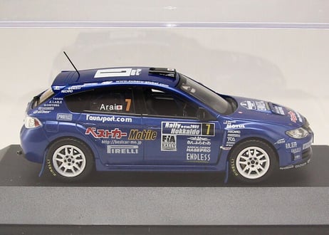 ixo models 1/43 (MDC022) SUBARU インプレッサ WRX STI 2009年 ラリー北海道 #7