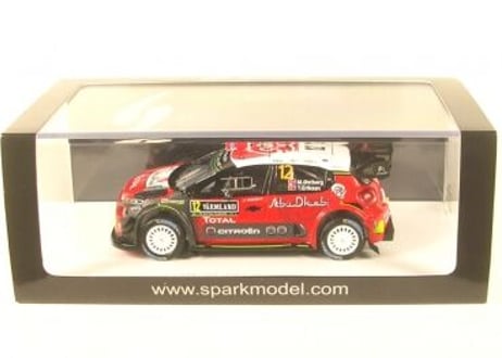Spark 1/43 (S5965) Citroen C3 WRC Citroen Total Abu Dhabi WRT #12 Rally Sweden 2018