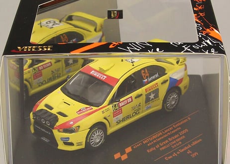 VITESSE 1/43 (43441) MITSUBISHI LANCER EVOLUTION X #64 2009 DRIVER 3rd Gr.N Rally of Great Britain