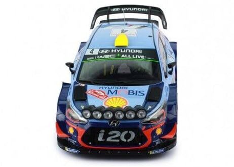 1/18 (18RMC030A) Hyundai i20 #4 Rallye Monte Carlo 2018
