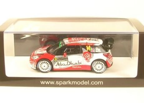 Spark 1/43 (S5156) Citroen DS3 WRC #14 5th Citroen Total Abu Dhabi WRT