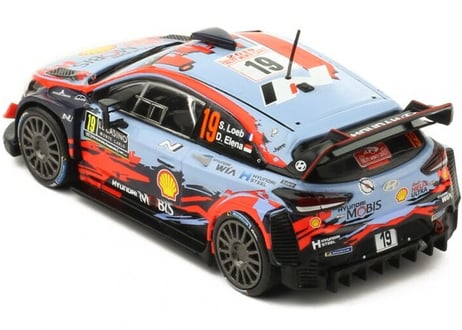 ixo models 1/43 (RAM701) HYUNDAI i20 Coupe WRC #19 Rallye Monte-Carlo 2019 S. Loeb / D.Elena