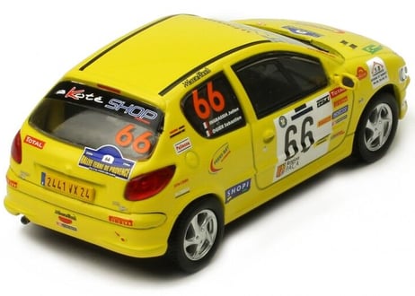 ixo models 1/43 (RAM698) Peugeot 206 XS #66 Rally Terre de Provence 2006