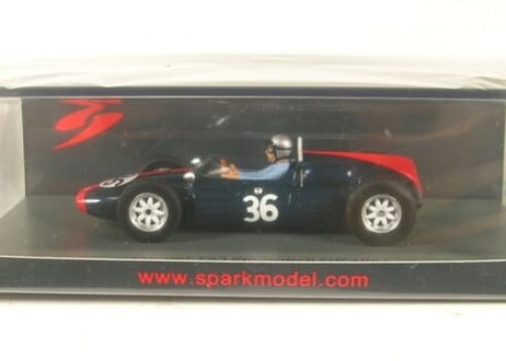 Spark 1/43 (S8060) Cooper T53#36 6th British GP 1961