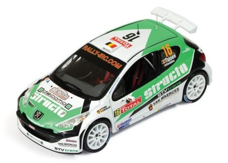 ixo models 1/43 (RAＭ387) Peugeot 207 S2000 #16 4th IRC Ypres Rally 200