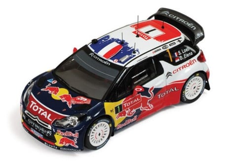 ixo models 1/43 (RAM482) Citroen DS3 WRC #1 Winner Rally Monte Carlo 2012