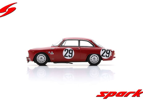 Spark 1/43 (100SPA09) Alfa Romeo 1600 GTA #29 2nd Spa 24H 1966