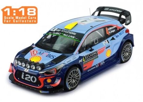 1/18 (18RMC030A) Hyundai i20 #4 Rallye Monte Carlo 2018