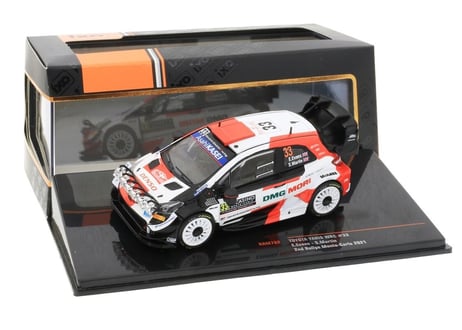 ixo models 1/43 (RAM782) Toyota  Yaris WRC #33  Rally MonteCarlo  2021 E. EVANS / S. MARTIN　ライトポッド付