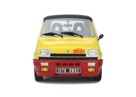 Otto mobile 1/18 (OT891) Renault 5 TS Monte Carlo <Yellow / Red>