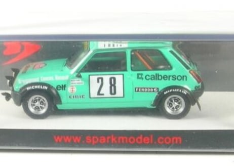Spark 1/43 (S6036) Renault 5 Alpine #28 Rally MonteCarlo 1979