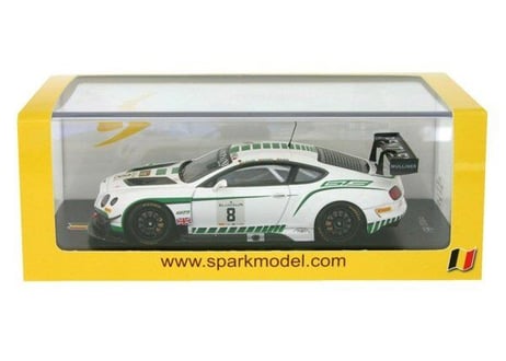 Spark 1/43 (SB108) Bentley Continental GT3 #8 24 Hours of Spa 2015