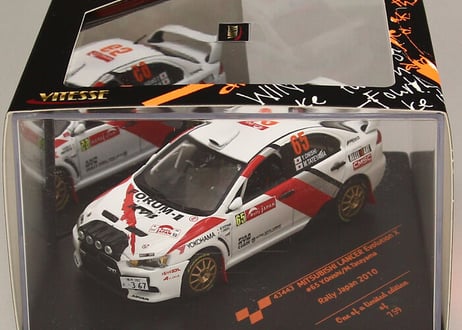 VITESSE 1/43 (43443) MITSUBISHI LANCER EVOLUTION X #65 Y.Onishi/M.Tateyama Rally Japan 2010