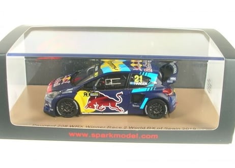 Spark 1/43 (S7821) PEUGEOT 208 WRX #21 WINNER RACE 2 WORLD RX OF SPAIN 2019