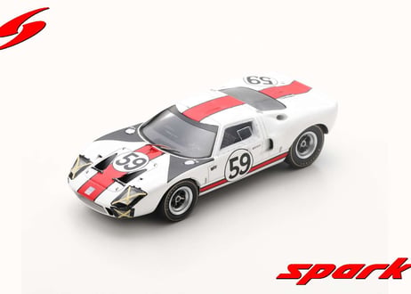 Spark 1/43 (S4537) FORD GT40 #59 24H LE MANS 1966