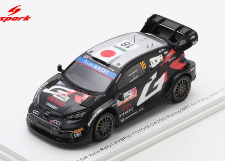 Spark 1/43 (S6883) TOYOTA GR Yaris Rally1 HYBRID #18 TOYOTA GAZOO Racing WRT 4th Rally Japan 2024