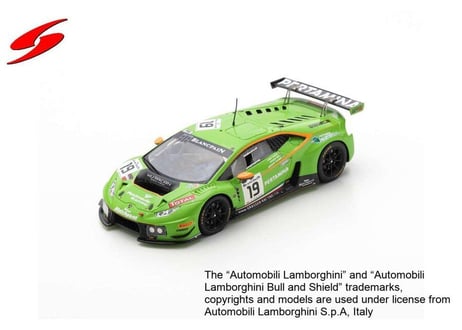 Spark 1/43 (SB282) LAMBORGHINI HURACAN GT3 #19 GRT GRASSER RACING TEAM 24H SPA 2015
