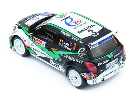 ixo models 1/43 (RAM583) SKODA FABIA S200 #3 Winner Ypres Rally 2014