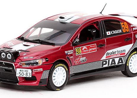 VITESSE 1/43 (43421) MITSUBISHI LANCER EVOLUTION X #59 K.Taguchi/M.Stacey Rally JAPAN 2008
