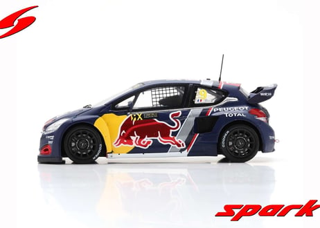 Spark 1/43 (S7804) Peugeot 208 WRX #9 Winner Rd.3 World RX of Belgium 2018